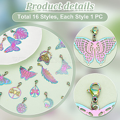 201 Stainless Steel Filigree Pendant Decoration&nbsp;HJEW-AB00416