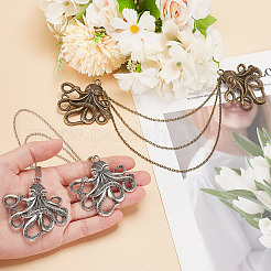 Octopus Alloy Charm Hanging Chains&nbsp;AJEW-GO00023