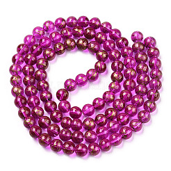 Mixed Painted Round Glass Beads Strands&nbsp;DGLA-X0002-8mm