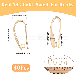 30Pcs Brass Ear Hooks&nbsp;KK-BBC0029-09
