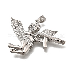 Brass Micro Pave Cubic Zirconia Pendants&nbsp;KK-Z125-01P
