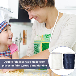 2 Rolls 2 Colors 80M Polyester Satin Ribbons&nbsp;OCOR-BC0006-13