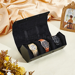 3-Slot Hexagonal PU Leather Display Boxes for Watch&nbsp;CON-WH0110-306C