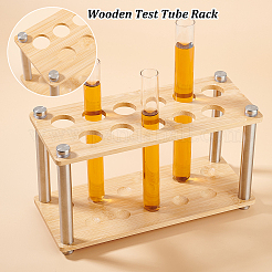 Bamboo Laboratory Test Tube Rack&nbsp;DIY-WH0570-22A