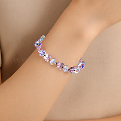 5pcs 5 Colors Glass Beaded Stretch Bracelets&nbsp;BJEW-HY0002-01