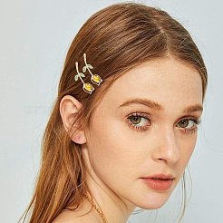 2 Bags Alloy & Resin Hair Clips Kits&nbsp;PHAR-SC0001-004