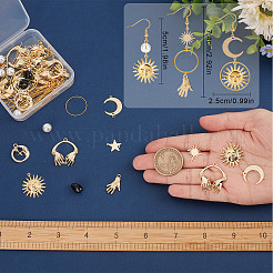 DIY Sun Moon Star Earring Making Kit&nbsp;DIY-SC0020-86