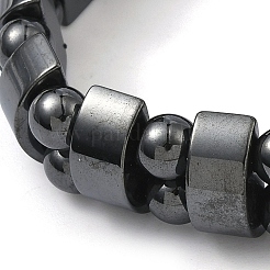 Valentine Day Gifts for Husband Stretchy Magnetic Synthetic Hematite Bracelet&nbsp;IMB005-01