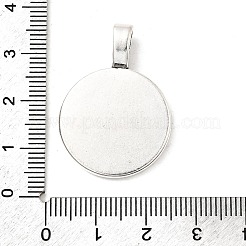 Tibetan Style Alloy Pendant Cabochon Settings&nbsp;TIBEP-Q061-10AS-LF