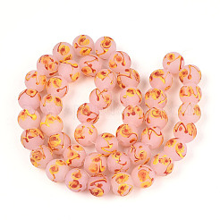 Handmade Lampwork Beads Strands&nbsp;LAMP-N028-05B