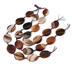 Natural Banded Agate Beads Strands&nbsp;G-P605-L02-10