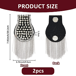 2Pcs Fashionable Tassel Epaulettes&nbsp;AJEW-FH0006-02P