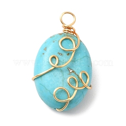 7Pcs Natural Mixed Gemstone Copper Wire Wrapped Pendants&nbsp;PALLOY-JF02142