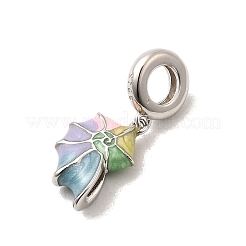 925 Sterling Silver European Dangle Charms&nbsp;STER-Z013-02P-01