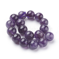 Natural Amethyst Beads Strands&nbsp;X-G-G099-12mm-1