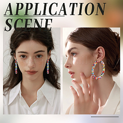 2 Pairs 304 Stainless Steel Hoop Earrings&nbsp;EJEW-ME0002-60