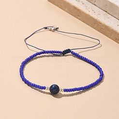 Nylon Thread Braided Beads Bracelets&nbsp;BJEW-JB04346