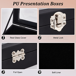 PU Presentation Boxes for Badge Storage and Display&nbsp;CON-WH0008-12