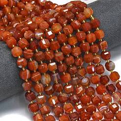 Natural Banded Agate(Dyed & Heated) Beads Strands&nbsp;G-K389-A25-01