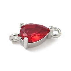 Brass Pave Cubic Zirconia Connector Charms&nbsp;KK-Z120-31P-02