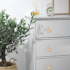 Ginkgo Leaf Alloy Drawer Cabinet Drop Pull Handles&nbsp;LS-FIND-WH0139-59MG