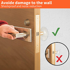 Door Knob Wall Shield&nbsp;AJEW-WH0114-77B