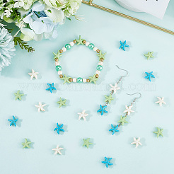 150Pcs 3 Styles Dyed Synthetic Turquoise Beads&nbsp;G-SC0003-51