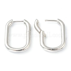Brass Huggie Hoop Earrings&nbsp;EJEW-L234-027A-P