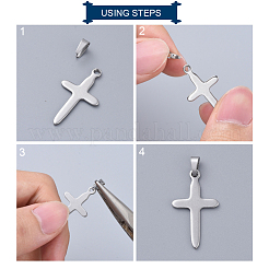 Tarnish Resistant 201 Stainless Steel Snap on Bails&nbsp;STAS-R071-28
