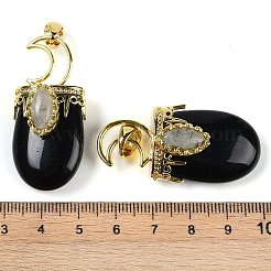 Natural Obsidian Pendants&nbsp;G-L524-17G-01