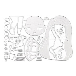 Cute Girl Carbon Steel Cutting Dies Stencils&nbsp;DIY-P076-71