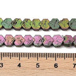 Electroplated Natural Lava Rock Beads Strands&nbsp;G-K388-04A-01