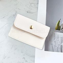 6Pcs PVC Jewelry Storage Bags with Golden Tone Alloy Snap Buttons&nbsp;ABAG-CL0001-16