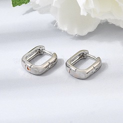 Brass Micro Pave Cubic Zirconia Hoop Earrings&nbsp;KK-CBA5585-09P