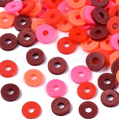 Handmade Polymer Clay Beads Strands&nbsp;CLAY-R089-6mm-T02B-20