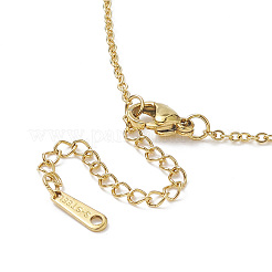 Ion Plating(IP) 201 Stainless Steel Tortoise with Starfish Pendants Necklaces&nbsp;NJEW-JN04283-01