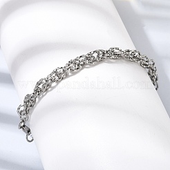201 Stainless Steel Link Chain Bracelets for Men&nbsp;STAS-T077-12P