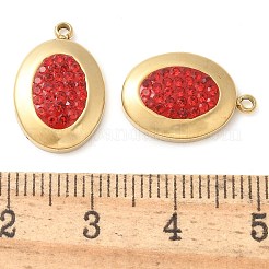 Polymer Clay Rhinestone Pendants&nbsp;STAS-Q345-04G-02
