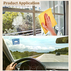 Square PVC Car Window Static Clings&nbsp;AJEW-WH0609-092