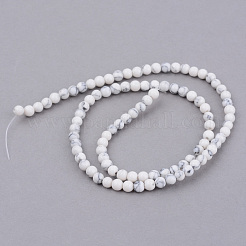 Synthetic Howlite Beads Strands&nbsp;G-Q462-4mm-26-1