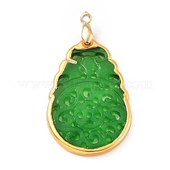 Natural Jade Pendants&nbsp;KK-G409-04G