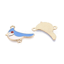 Alloy Enamel Connector Charms&nbsp;PALLOY-Q467-02G-02