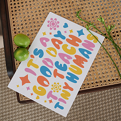 1Pc PET Hollow Out Drawing Painting Stencils&nbsp;DIY-MA0004-57