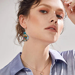 5 Pairs 5 Styles Acrylic Wine Glass Dangle Earrings with 304 Stainless Steel Pins&nbsp;EJEW-FI0001-68