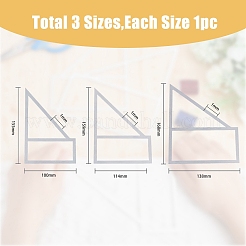 3Pcs 3 Style Aluminium Template&nbsp;DIY-FH0005-03