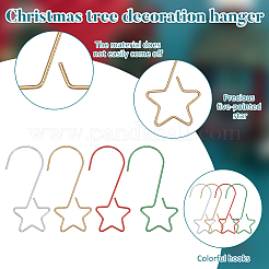100Pcs 4 Colors Star Stainless Steel Hook Hangers&nbsp;STAS-ME0003-32