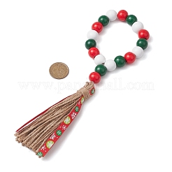 Wooden Beads Napkin Rings&nbsp;HJEW-JM02149