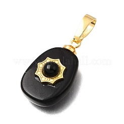 Natural Obsidian Pendants&nbsp;G-T151-03E