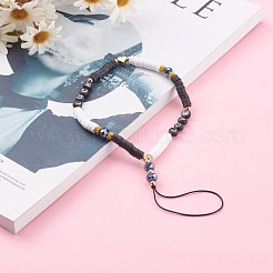 Polymer Clay Heishi Beaded Mobile Straps&nbsp;HJEW-JM00466