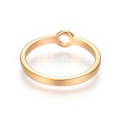 Unisex Ion Plating(IP) 304 Stainless Steel Finger Rings&nbsp;RJEW-E164-11G